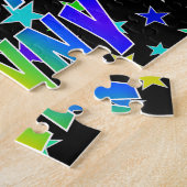 Puzzle "DANNY" Prénom, Amusant "HEUREUX ANNIVERSAIRE" (Côté)