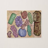 Puzzle Dans cet art inspiré de citation de famille… (Horizontal)