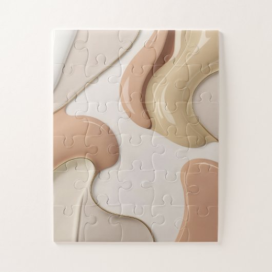 Puzzle dans graphique abstrait élégant (Vertical)