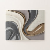 Puzzle dans graphique abstrait élégant (Horizontal)