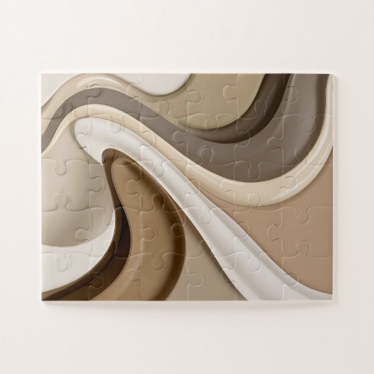 Puzzle dans graphique abstrait élégant (Horizontal)