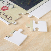 Puzzle Dans la vieille illustration d'affiche de Vintage (Côté)