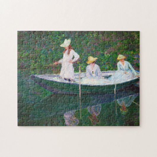 Puzzle Dans le bateau norvégien chez Giverny Claude Monet (Horizontal)