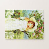 Puzzle Dans le jardin de la ferme par Helen Allingham (Horizontal)