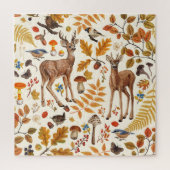 Puzzle Dans les bois / Cerf d'automne sur le blanc (Vertical)