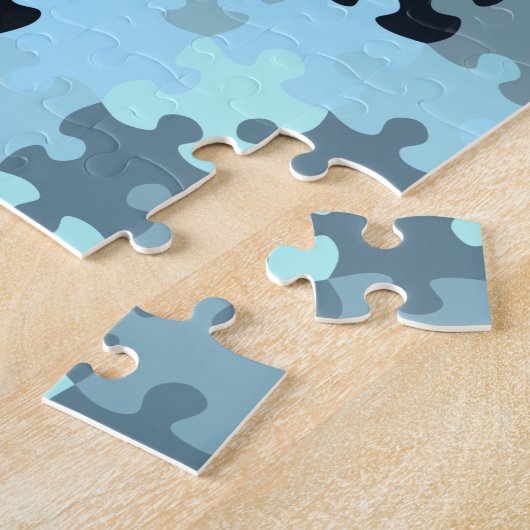 Puzzle dans Puzzle Blue Jigsaw Puzzle (Côté)