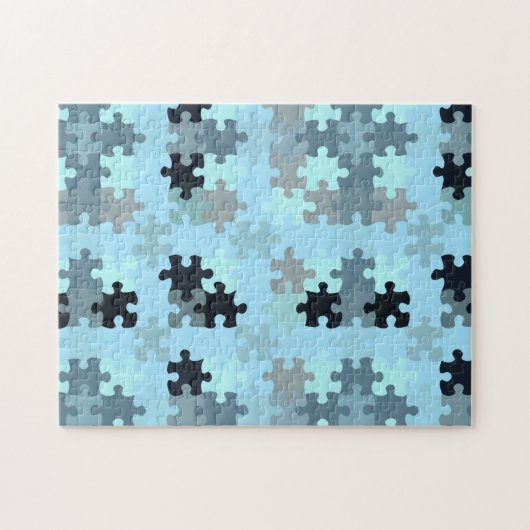 Puzzle dans Puzzle Blue Jigsaw Puzzle (Horizontal)