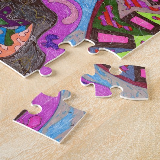 Puzzle "Danse" Art Abstrait (Côté)