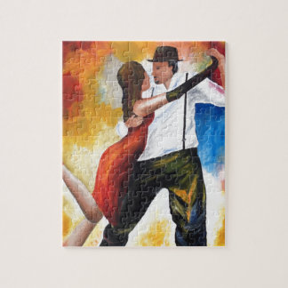 Puzzle Danse au rêve coloré d'amants de tango d'aube !
