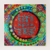 Puzzle Danse comme Citation Frosty Festive Couleur Jigsaw (Horizontal)