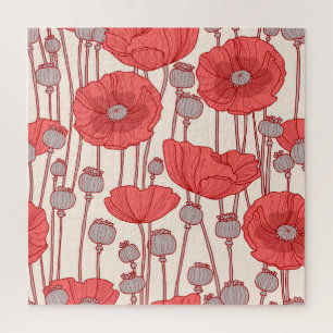 Puzzle Danse dans un champ de coquelicots : Rhapsodie flo