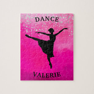 Puzzle Danse de ballerine rose ombré scintillant