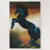 Puzzle Danse d'Imaginaire de la licorne noire (Vertical)