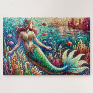 Puzzle Danse marine en mosaïque de la sirène
