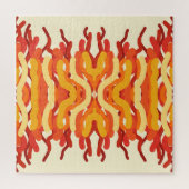 Puzzle Danser Sunburst Pop De Couleur Art Abstrait (Vertical)