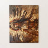 Puzzle Danser une femme amérindienne à la tête (Vertical)