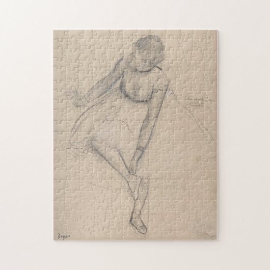 Puzzle Danseur ajustant sa pantoufle (Vertical)