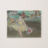 Puzzle Danseur avec Bouquet, Curtsys par Edgar Degas (Horizontal)