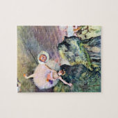 Puzzle Danseur avec un bouquet de fleurs d'Edgar Degas (Horizontal)