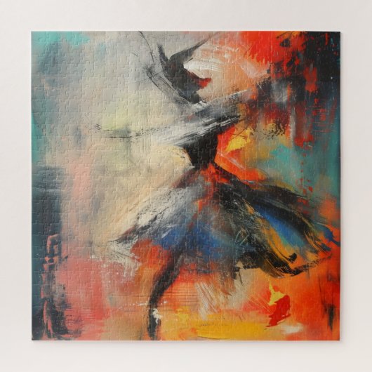 Puzzle Danseur coloré art Abstrait (Vertical)