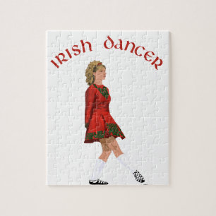 Puzzle Danseur irlandais en chaussures souples en rouge
