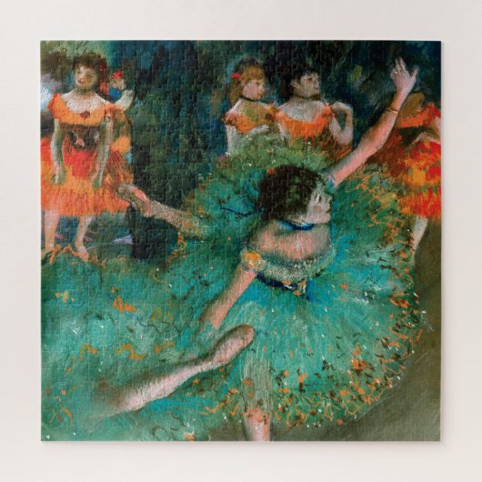 Puzzle Danseurs en vert par Edgar Degas (Vertical)