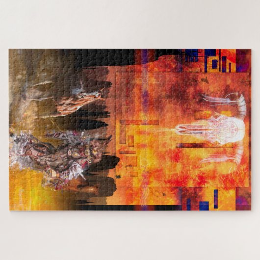 Puzzle Danseuse amérindienne ROLLING THUNDER (Horizontal)