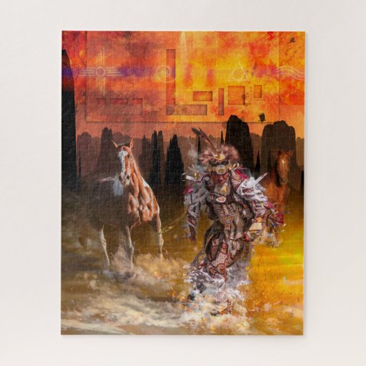 Puzzle Danseuse amérindienne ROLLING THUNDER #1 (Vertical)