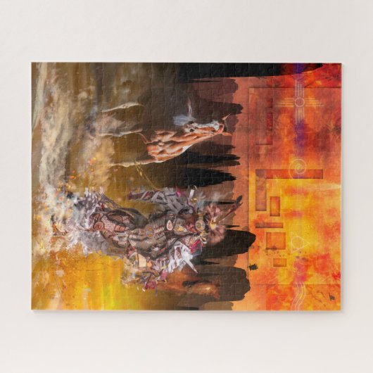 Puzzle Danseuse amérindienne ROLLING THUNDER #1 (Horizontal)