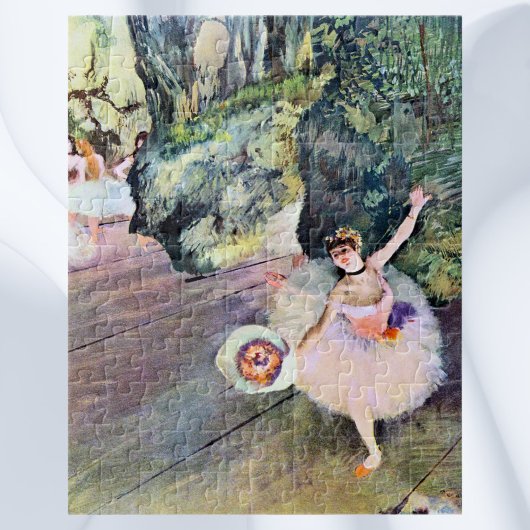 Puzzle Danseuse avec un bouquet de fleurs par Edgar Degas