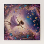Puzzle Danseuse de rêve avec papillons et fleurs (Horizontal)