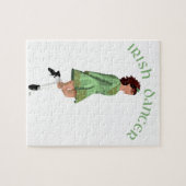 Puzzle Danseuse de step irlandais - Vert (Horizontal)