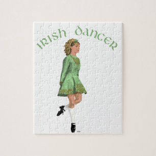 Puzzle Danseuse de step irlandais - Vert