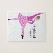 Puzzle Danseuse des Highlands Écossais Rose (Horizontal)