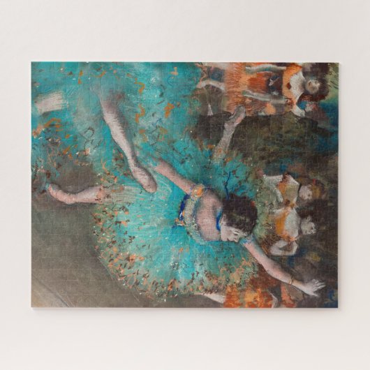 Puzzle Danseuse en vert, danseuse en mouvement par Edgar (Horizontal)