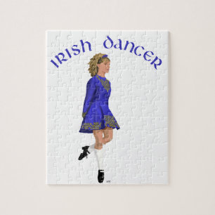 Puzzle Danseuse Irlandaise Blonde en Bleu