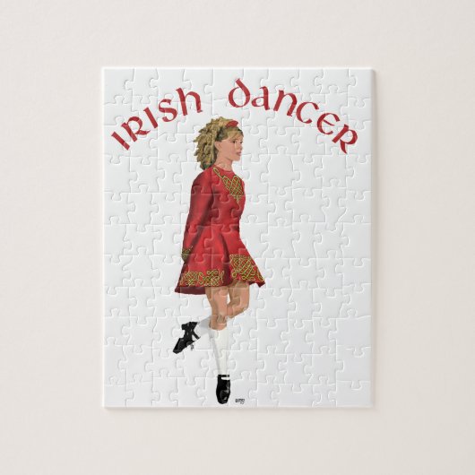 Puzzle Danseuse irlandaise en rouge (Vertical)