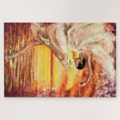 Puzzle Danseuse Sea Sunset - Art de peinture original (Horizontal)