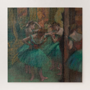 Puzzle Danseuses de Edgar Degas en vert, Art de ballet vi