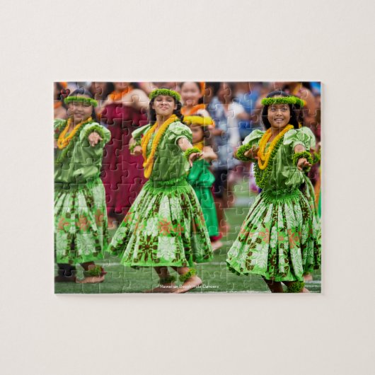 Puzzle Danseuses de hula de plage hawaïenne (Horizontal)