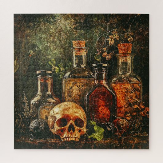 Puzzle d'apothecaire Vintage d'Halloween (Vertical)
