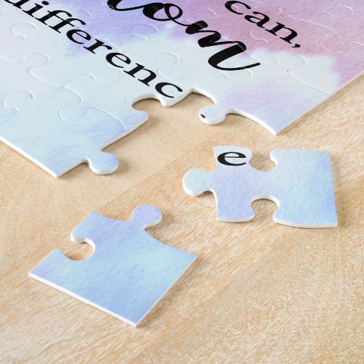 Puzzle d'aquarelle de prière de sérénité (Côté)