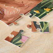 Puzzle d'aquarelle de Setter irlandais (Côté)