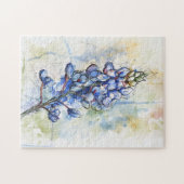 Puzzle d'aquarelle du Texas Bluebonnet (Horizontal)