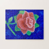 Puzzle d'aquarelle Rose Galaxy (Horizontal)