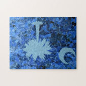 Puzzle d'arbre de Palmetto de la Caroline du Sud (Horizontal)