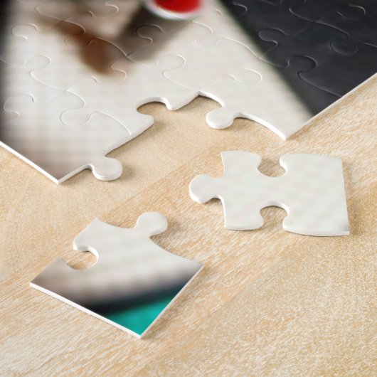 Puzzle Dard checkered rouge sur la cible (Côté)