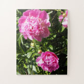Puzzle Dark rose peonies (Vertical)