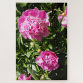 Puzzle Dark rose peonies (Vertical)