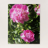 Puzzle Dark rose peonies (Vertical)